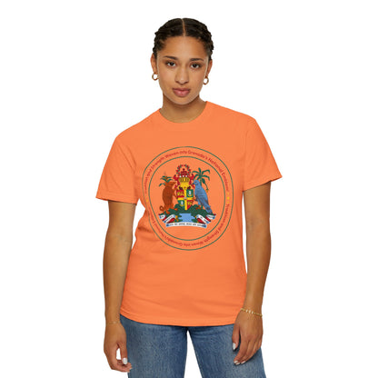 Unisex T-shirt met het nationale embleem van Grenada 