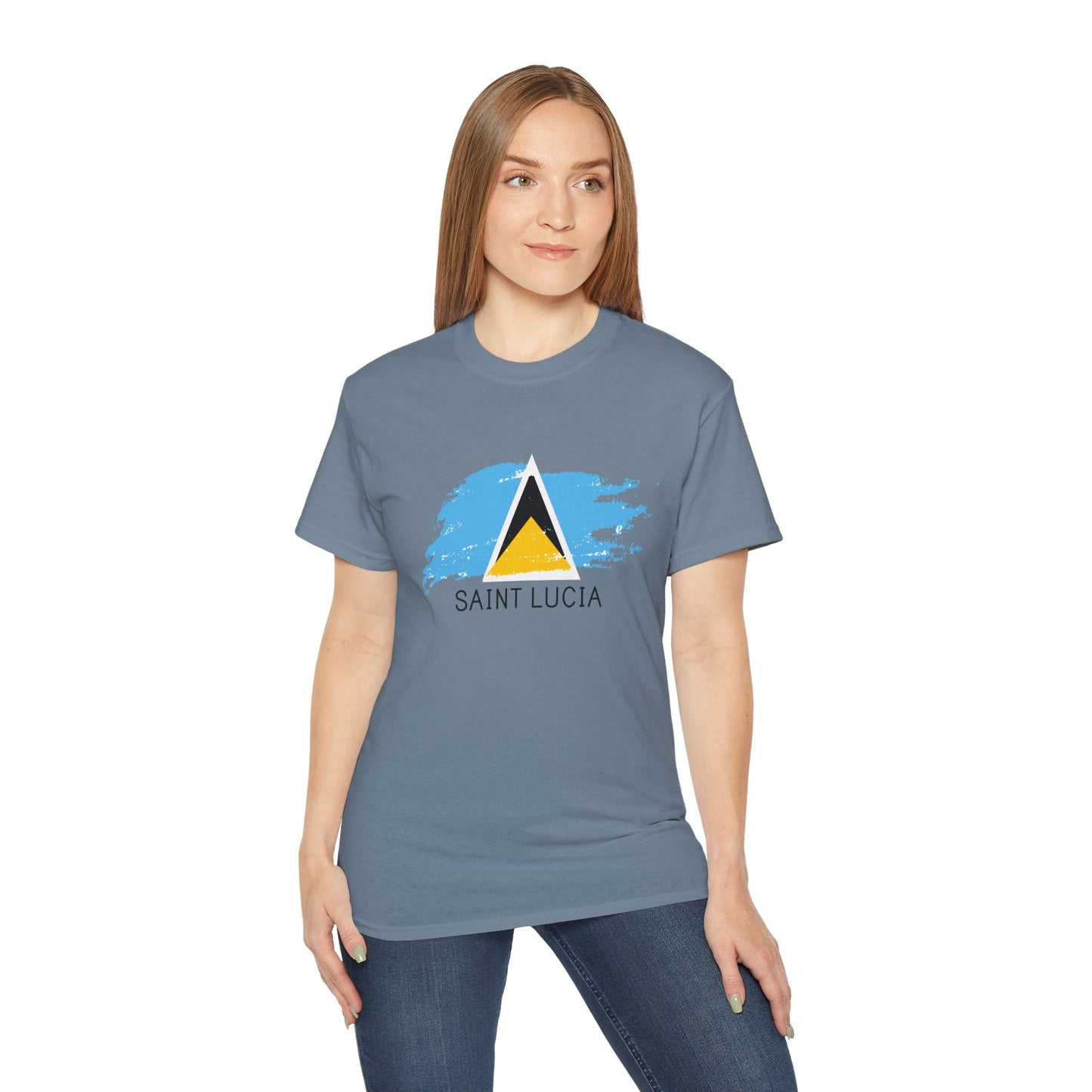 Saint Lucia vlag unisex ultra katoenen T-shirt - casual shirt