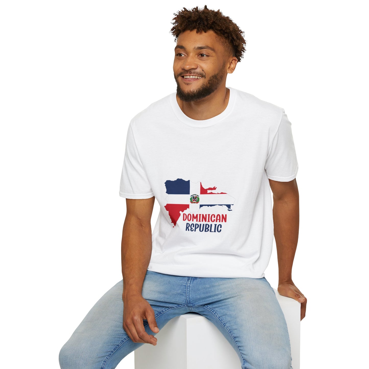 Dominican Republic flag map Classic T-Shirt