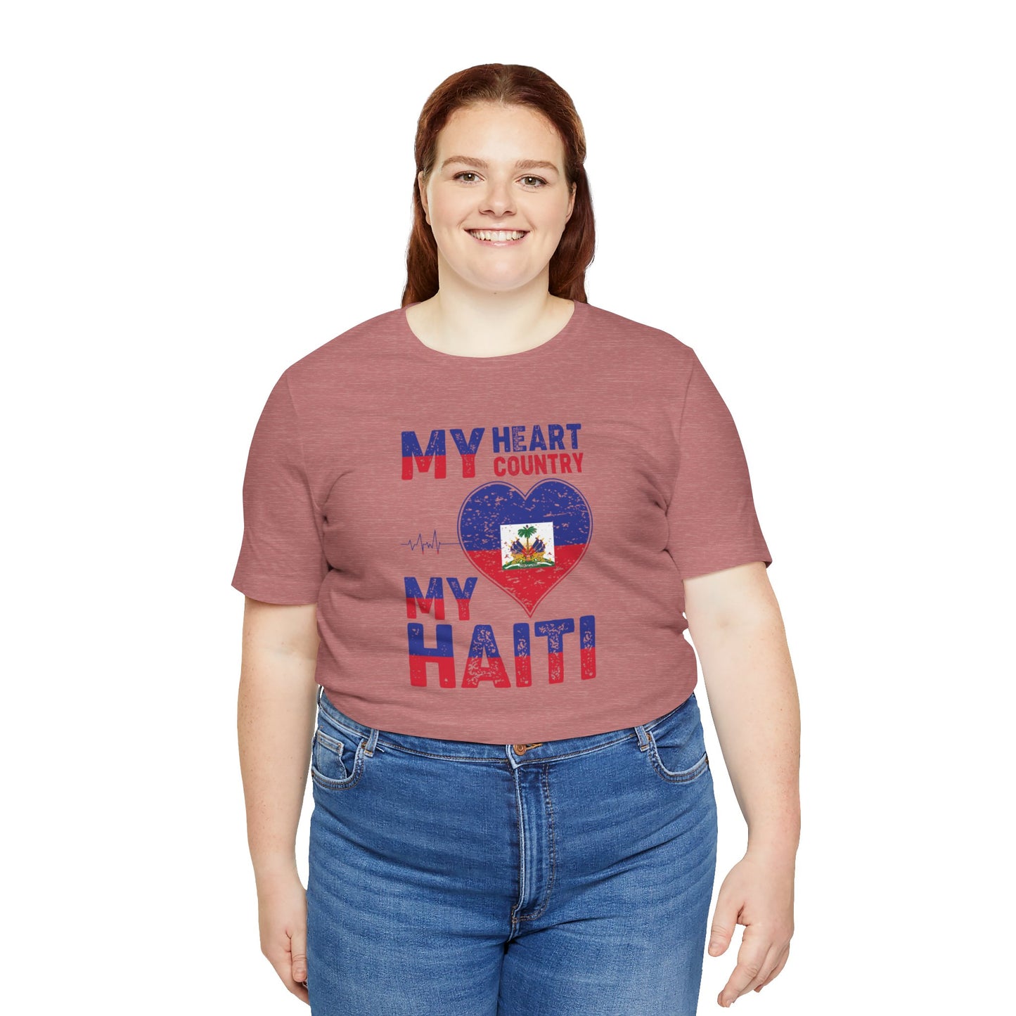 Unisex Jersey Haiti T-shirt met korte mouwen