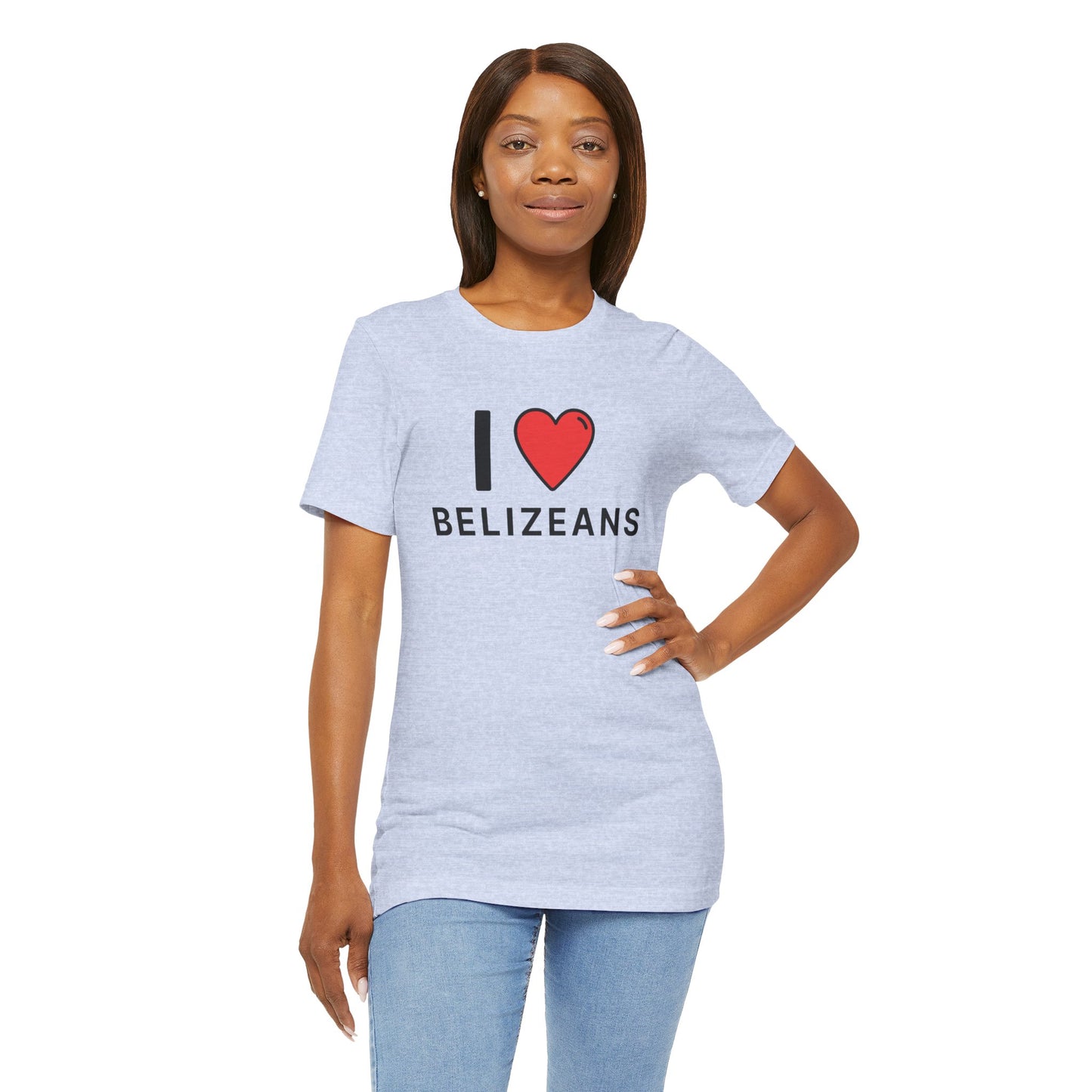 Unisex Jersey Belize T-shirt met korte mouwen 