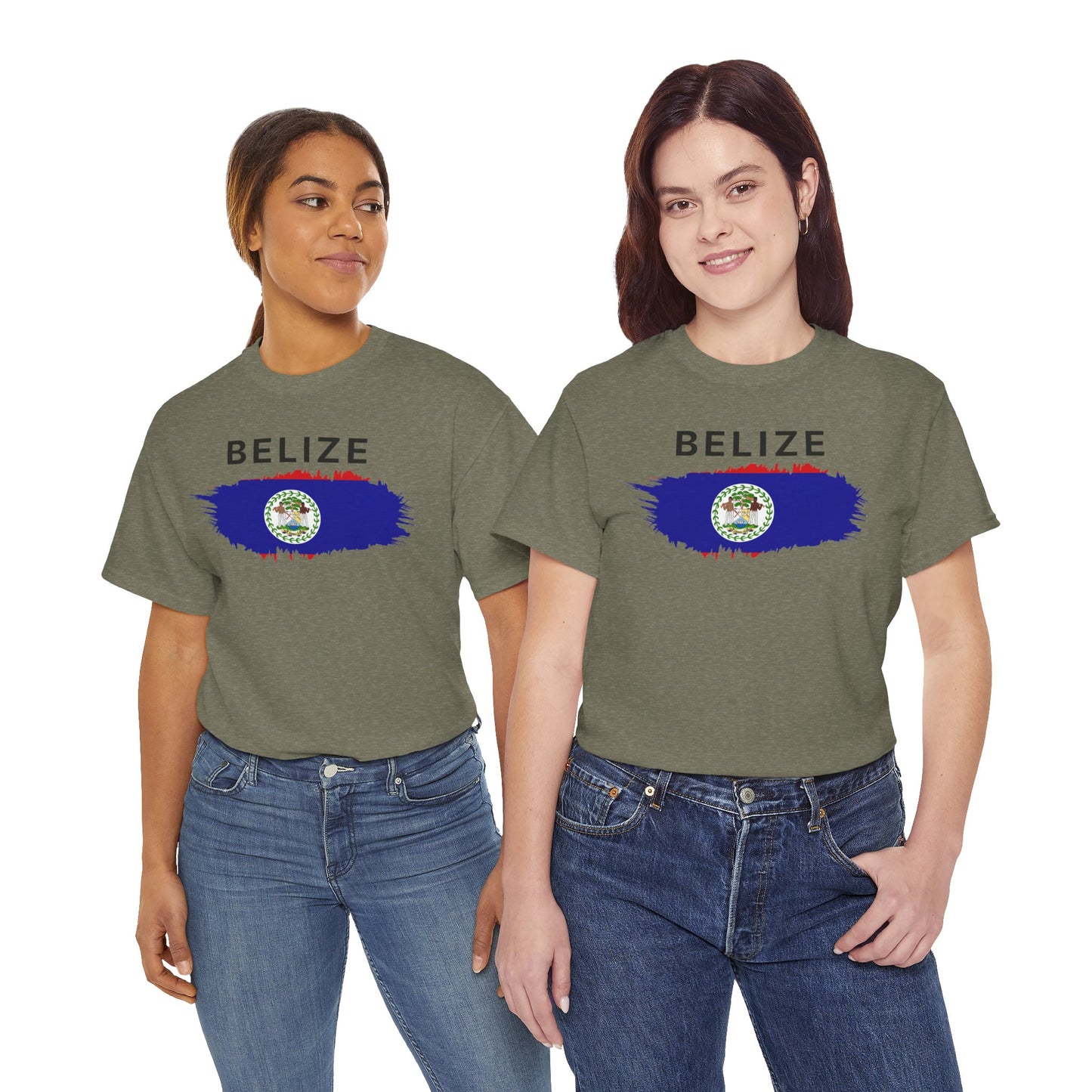 Unisex Zware Belize Katoenen T-shirt 