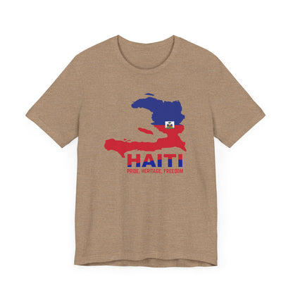 Unisex Jersey Haiti T-shirt met korte mouwen