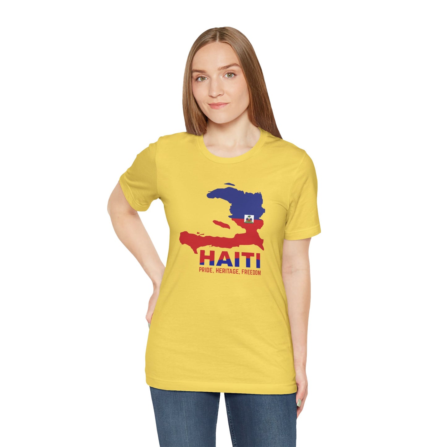 Unisex Jersey Haiti T-shirt met korte mouwen