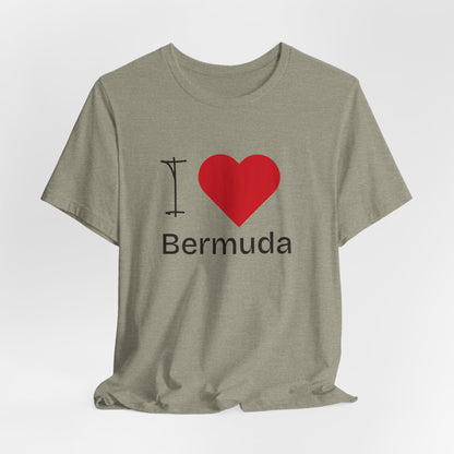 Unisex Jersey Bermuda T-shirt met korte mouwen 