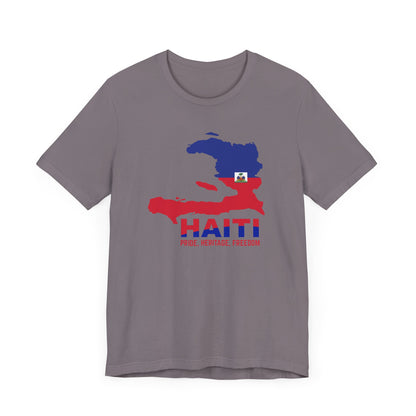 Unisex Jersey Haiti T-shirt met korte mouwen