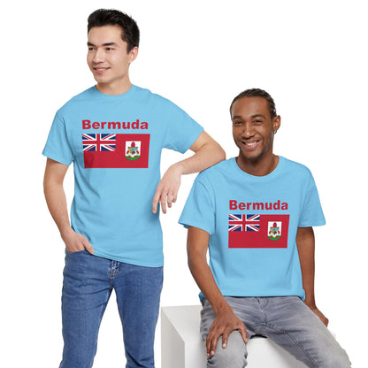 Unisex zwaar Bermuda katoenen T-shirt 