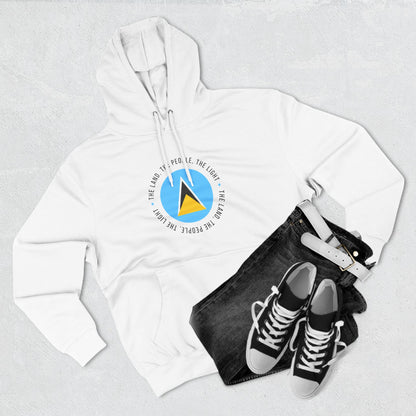 Hoodie met vlag van Saint Lucia