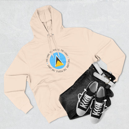 Hoodie met vlag van Saint Lucia