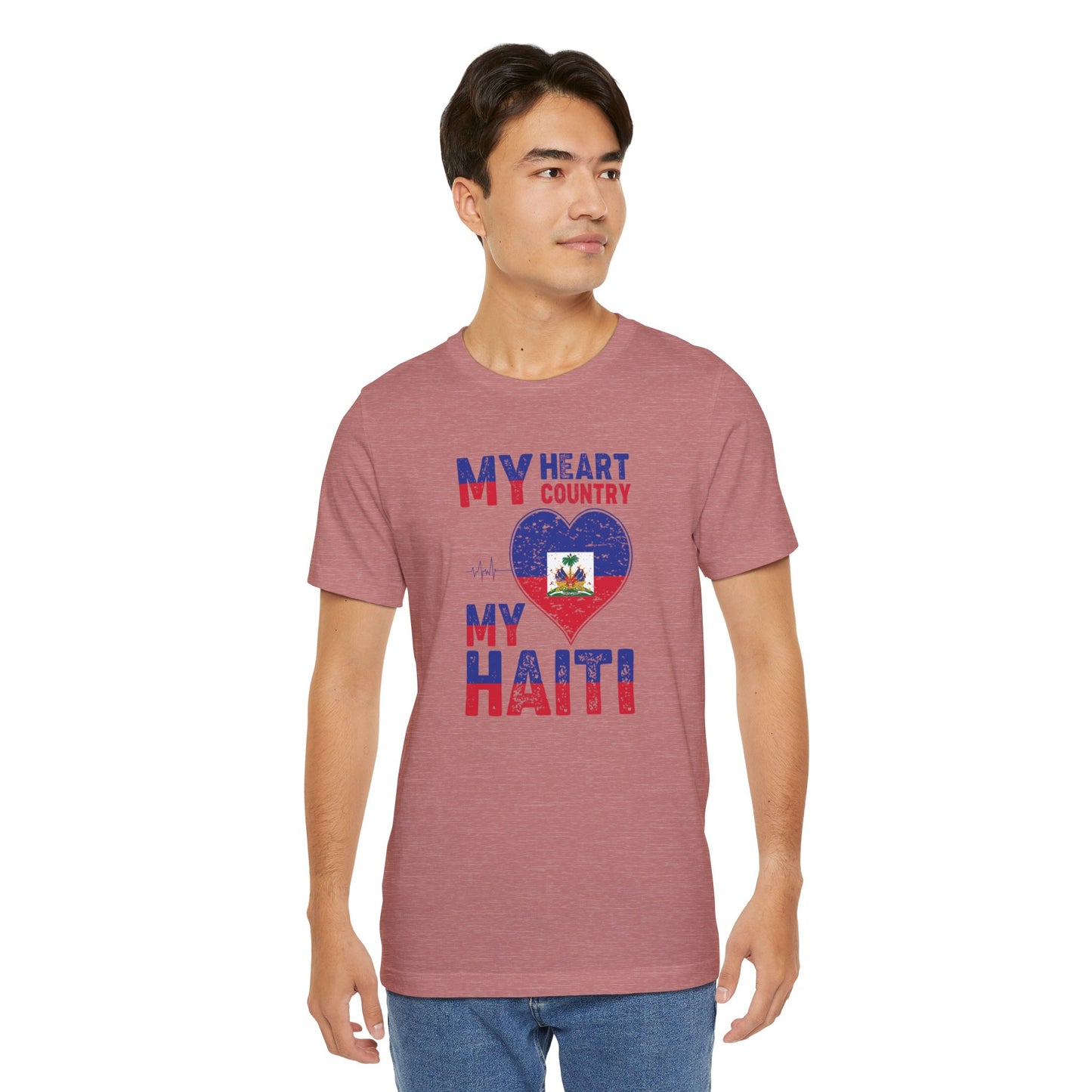 Unisex Jersey Haiti T-shirt met korte mouwen