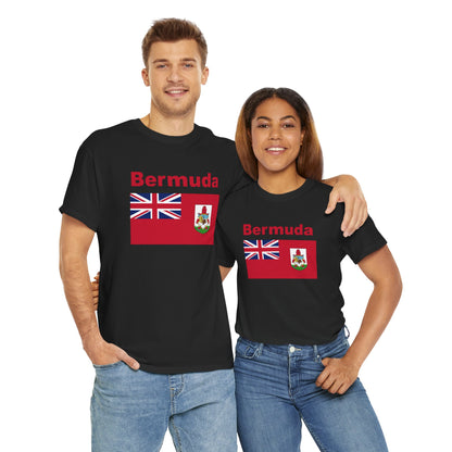 Unisex zwaar Bermuda katoenen T-shirt 