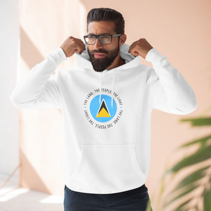 Hoodie met vlag van Saint Lucia