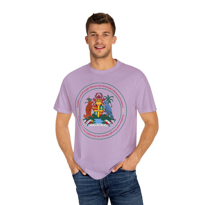 Unisex T-shirt met het nationale embleem van Grenada 