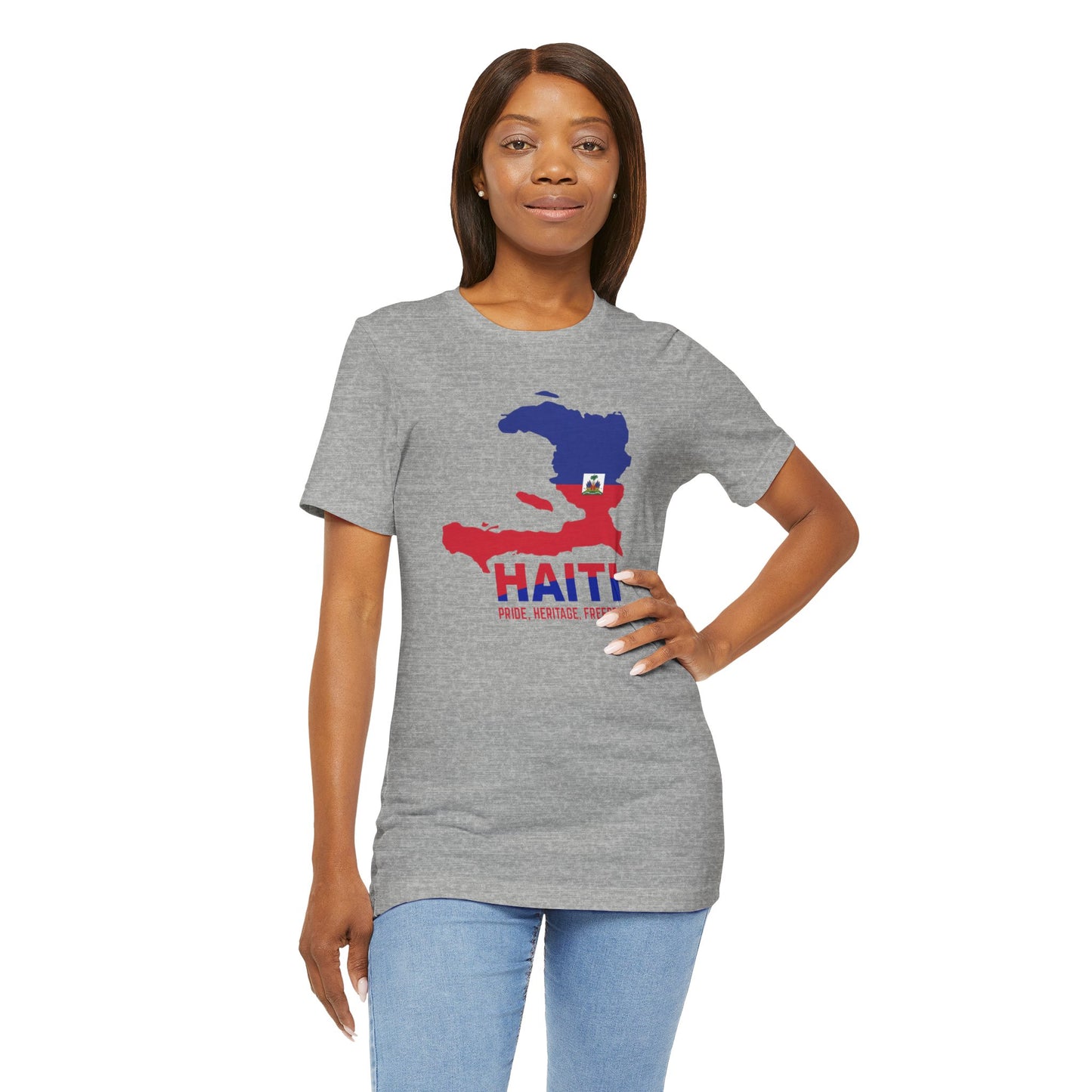 Unisex Jersey Haiti T-shirt met korte mouwen