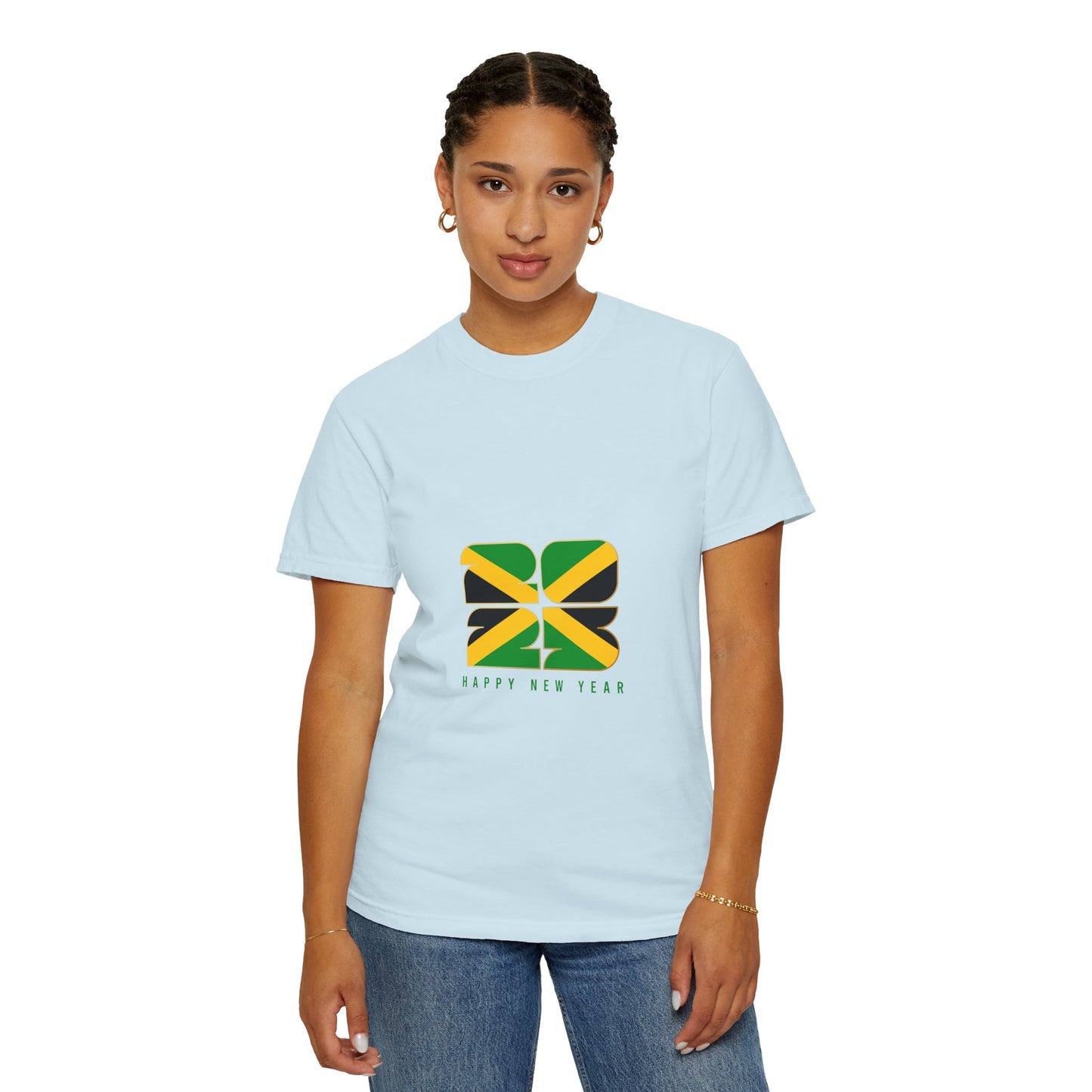 Jamaican Happy New Year Unisex Garment-Dyed T-Shirt