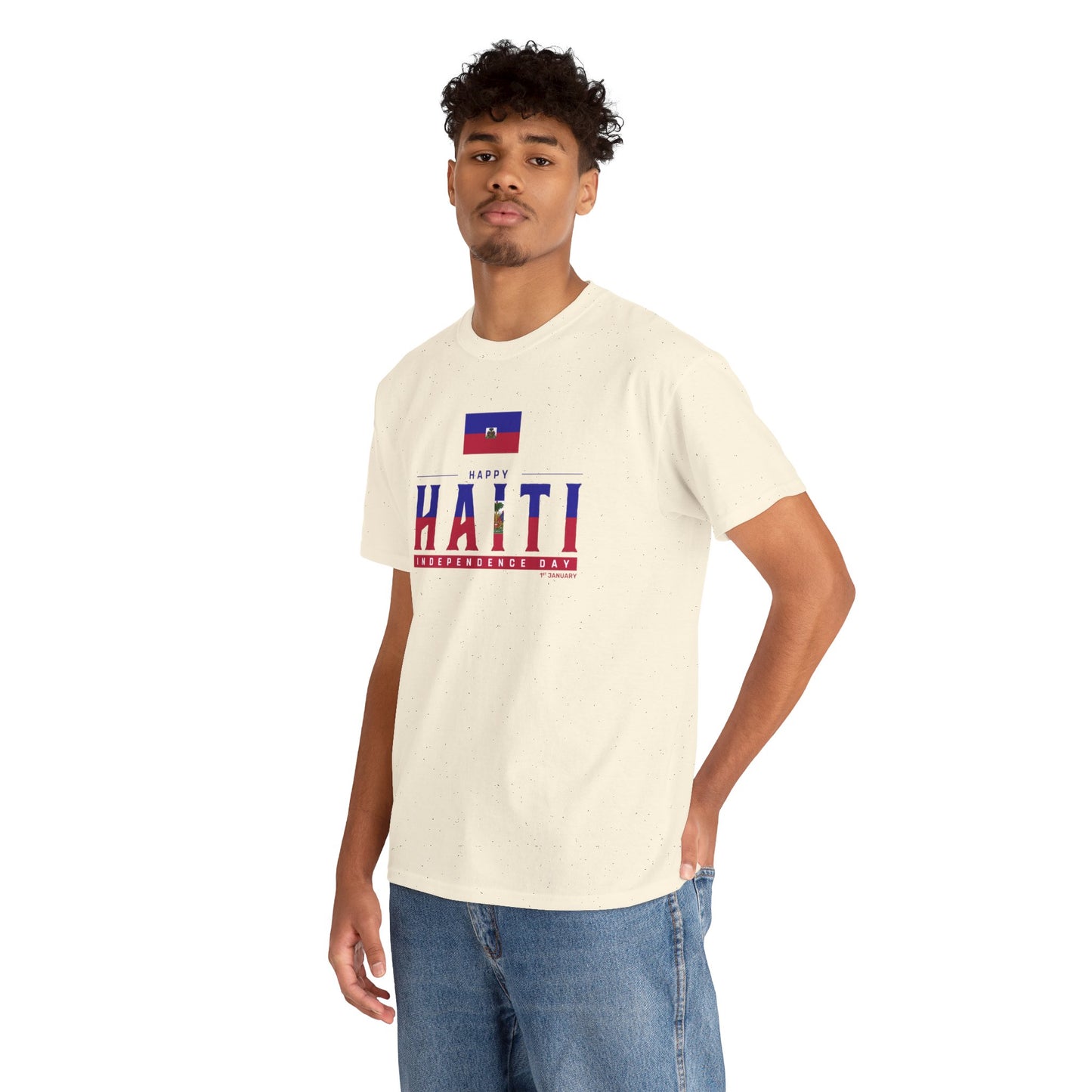 Unisex Heavy Haiti Katoenen T-shirt