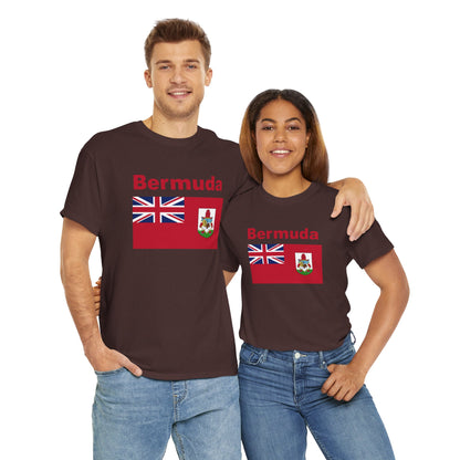 Unisex zwaar Bermuda katoenen T-shirt 