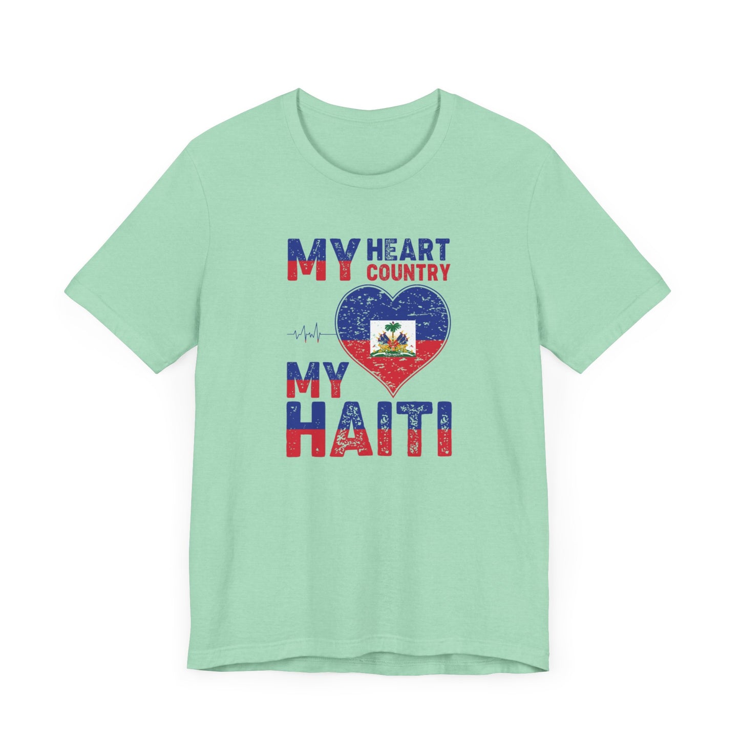 Unisex Jersey Haiti T-shirt met korte mouwen