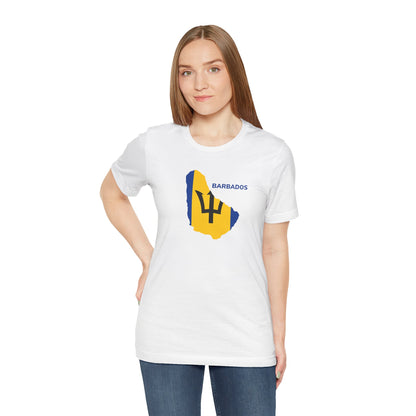 Unisex Barbados T-shirt met korte mouwen