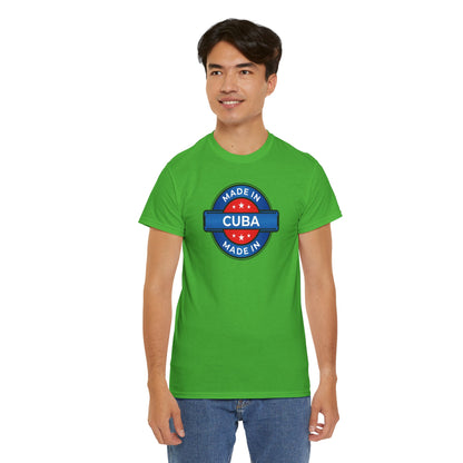 Unisex Zware Cuba Katoenen T-shirt