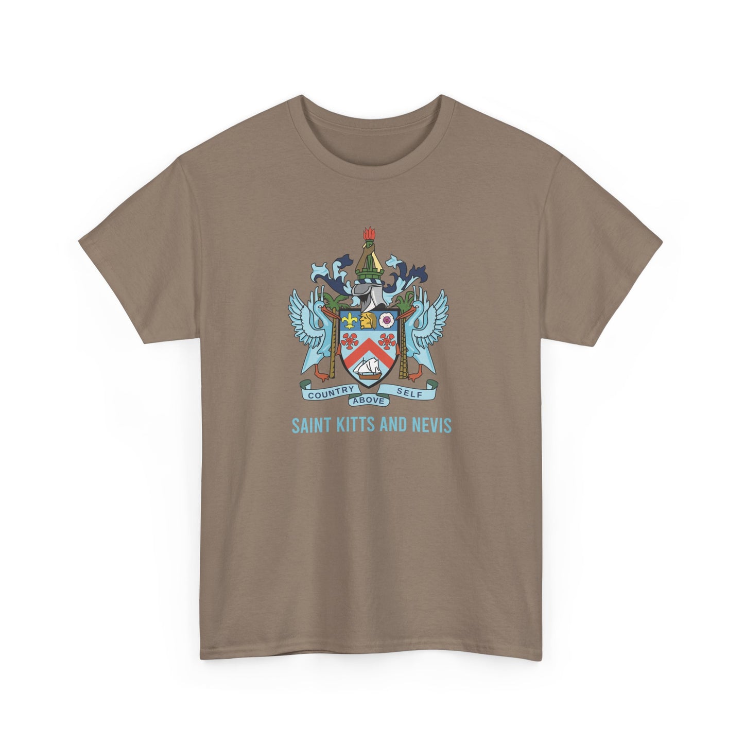 Unisex Heavy Saint Kitts and Nevis Cotton Tee