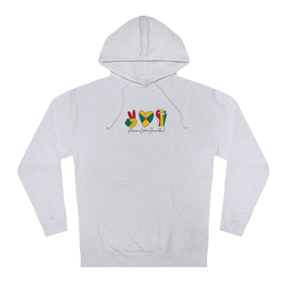 Peace love Grenadian Essential Unisex Hooded Sweatshirt