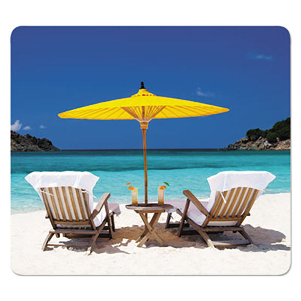 Mouse Pad, Caribbean Beach Recycled